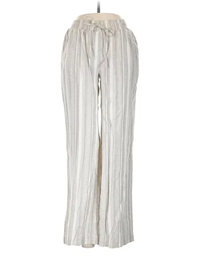 Pre-owned Briggs Linen Pants In Silver