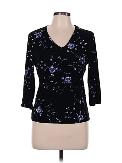 Pre-owned Briggs New York 3/4 Sleeve T-shirt In Black