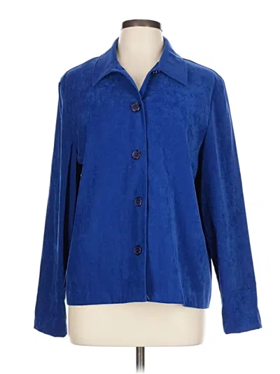 Pre-owned Briggs New York Blazer Jacket In Blue