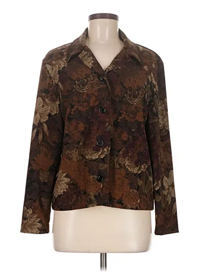 Pre-owned Briggs New York Blazer Jacket In Brown