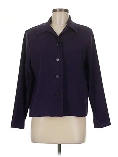 Pre-owned Briggs New York Blazer Jacket In Purple