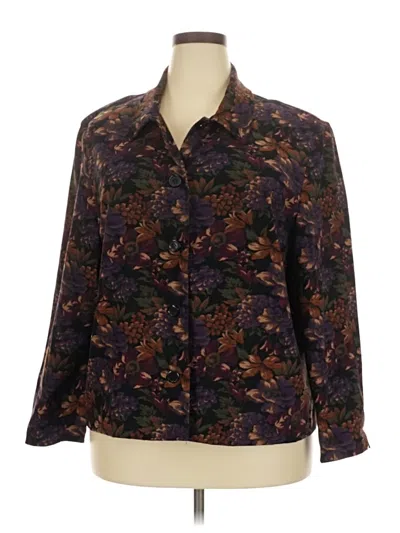 Pre-owned Briggs New York Blazer Jacket In Purple