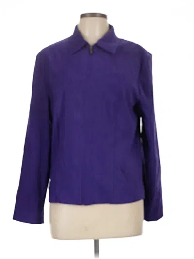 Pre-owned Briggs New York Blazer Jacket In Purple