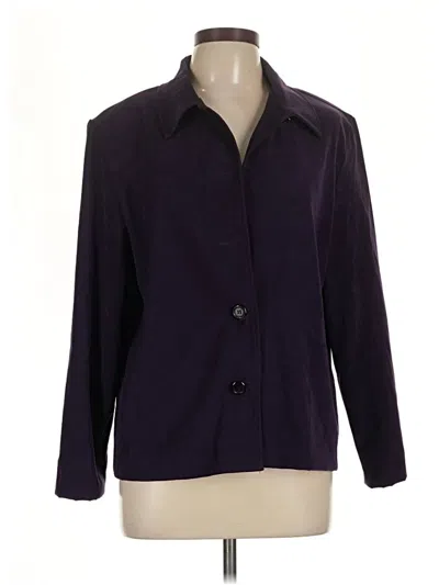 Pre-owned Briggs New York Blazer Jacket In Purple