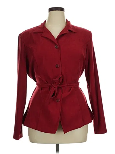Pre-owned Briggs New York Blazer Jacket In Red