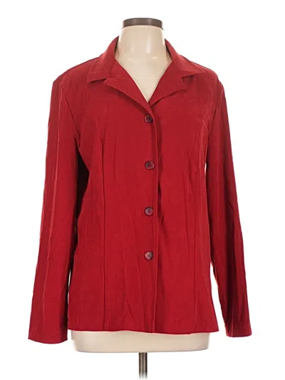 Pre-owned Briggs New York Blazer Jacket In Red
