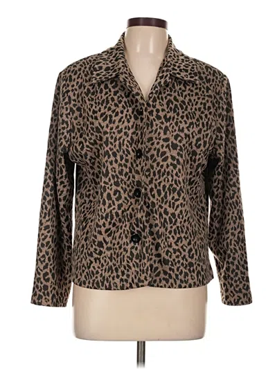 Pre-owned Briggs New York Cardigan Sweater In Brown