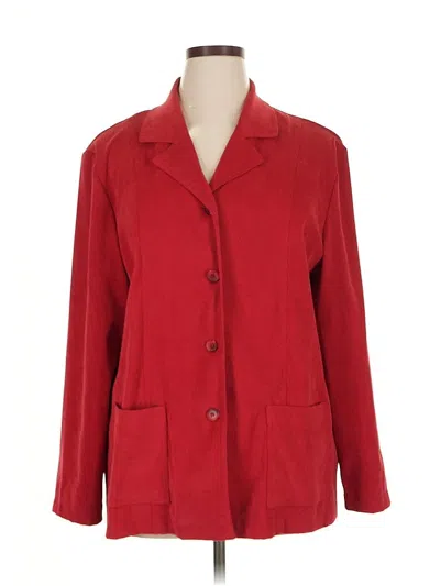 Pre-owned Briggs New York Cardigan Sweater In Red