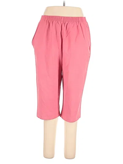 Pre-owned Briggs New York Casual Pants In Pink