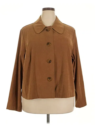 Pre-owned Briggs New York Coat In Brown