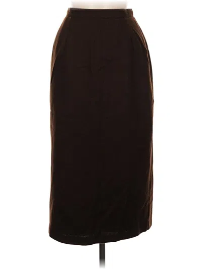 Pre-owned Briggs New York Formal Skirt In Brown