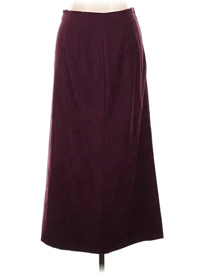 Pre-owned Briggs New York Formal Skirt In Burgundy