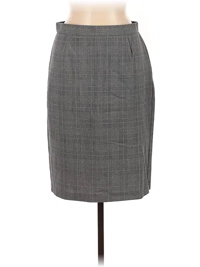 Pre-owned Briggs New York Formal Skirt In Gray