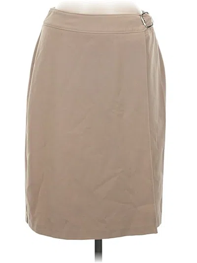 Pre-owned Briggs New York Formal Skirt In Tan