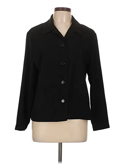 Pre-owned Briggs New York Long Sleeve Blouse In Black