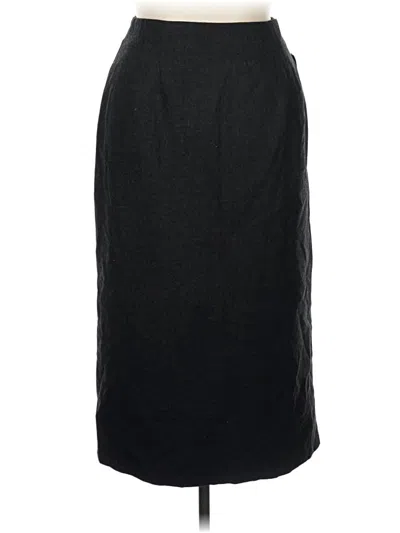 Pre-owned Briggs Wool Skirt In Black