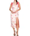 B.right Aimee Coral Midi Dress In Pink In Pink