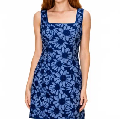 B.right Miriam Mini Dress In Blue Daisy
