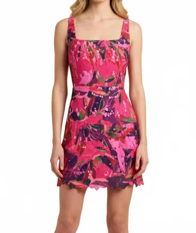B.right Secret Garden Social Mini Dress In Pink/multi