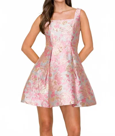 B.right Sleeveless Mini Dress In Pink