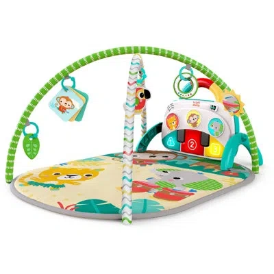 Bright Starts 4 In 1 Groovin Kicks Piano And Drum Baby Play Gym, Tropical Safari In Multicolor