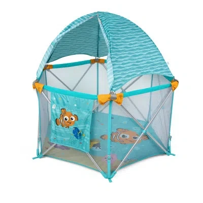 Bright Starts Disney Baby Finding Nemo Pop 'n Play Deluxe Portable Playard By  In Blue