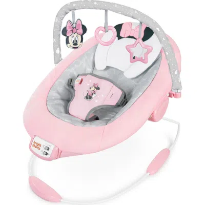 Bright Starts Disney Baby Minnie Mouse Rosy Skies Pink Baby Bouncer Infant Seat In Multi