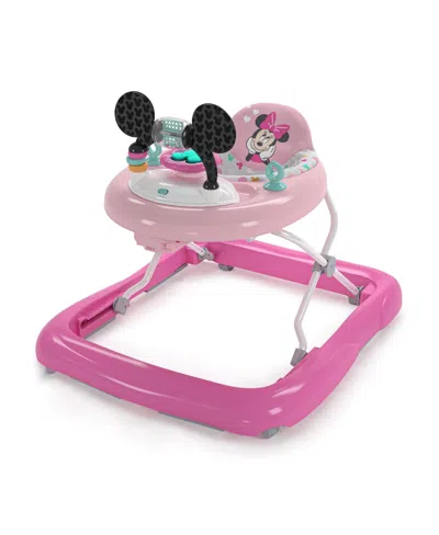 Bright Starts Babies' Minnie Mouse Tiny Trek Walker, Forever Besties, 2-in-1 Walker In Animal Print