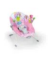 Bright Starts Pink Paradise Vibrating Bouncer In Pink