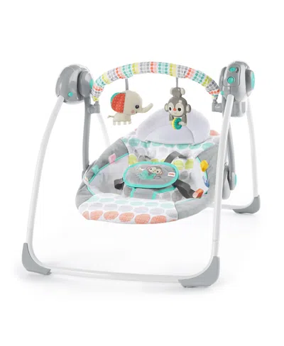 Bright Starts Babies' Whimsical Wild Portable Swing In Gray