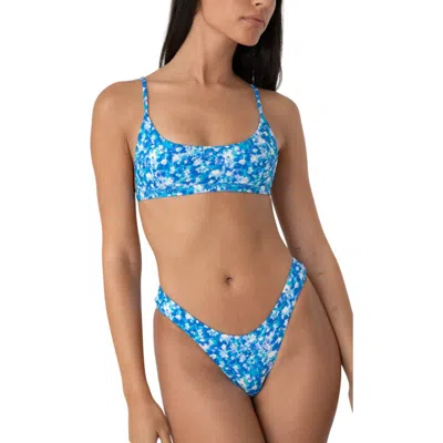 Bright Swimwear Bali Bottom In Aqua Floral