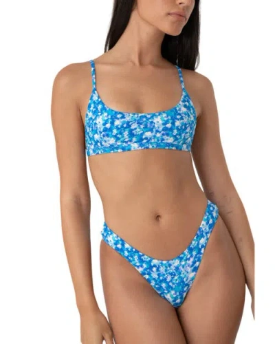 Bright Swimwear Bali Top In Aqua Floral