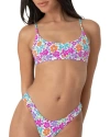 Bright Swimwear Bali Top In Citrus Floral