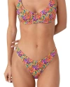 Bright Swimwear Capri Bottom In A Tropical Night