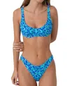 Bright Swimwear Capri Bottom In Blue Floral