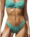 Bright Swimwear Capri Bottom In Peppermint