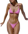 Bright Swimwear Fiona Bottom In Paradise Pink