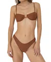 Bright Swimwear Lola Bottom In Brown