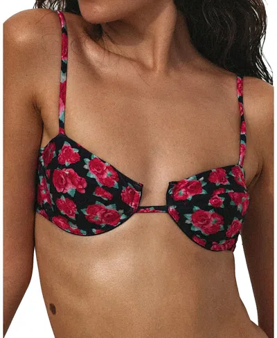 Bright Swimwear Lola Top In Rosebud