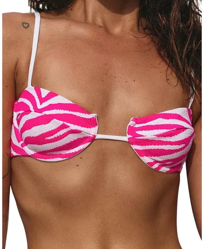 Bright Swimwear Lola Top In Sweet Safari