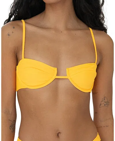 Bright Swimwear Lola Top In Yellow