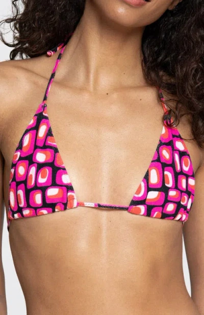 Bright Swimwear Melody On The Rocks Top In Pink