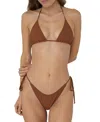 Bright Swimwear Melody Top In Brown