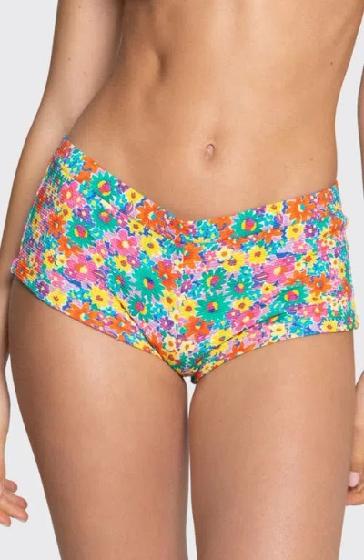 Bright Swimwear Sienna Meadow Shorts In Multi