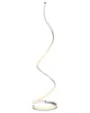 Brightech Allure Led Floor Lamp In Silver