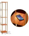 Brightech Aria Brass Led Floor Lamp In Brass
