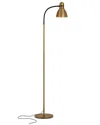 Brightech Avery Brass Modern Led Floor Lamp In Brass