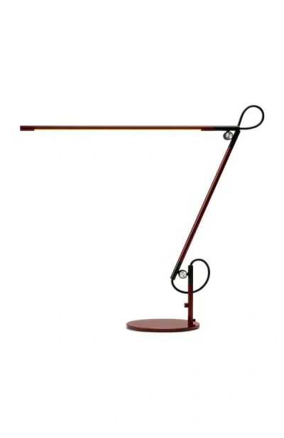 Brightech Axel 16" Modern Led Adjustable Desk Lamp In Red