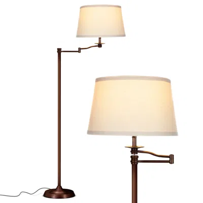 Brightech Caden Led Floor Lamp In Gold