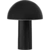 Brightech Celia 10" Portable Touch-controlled Outdoor Patio Mushroom Table Lamp In Black